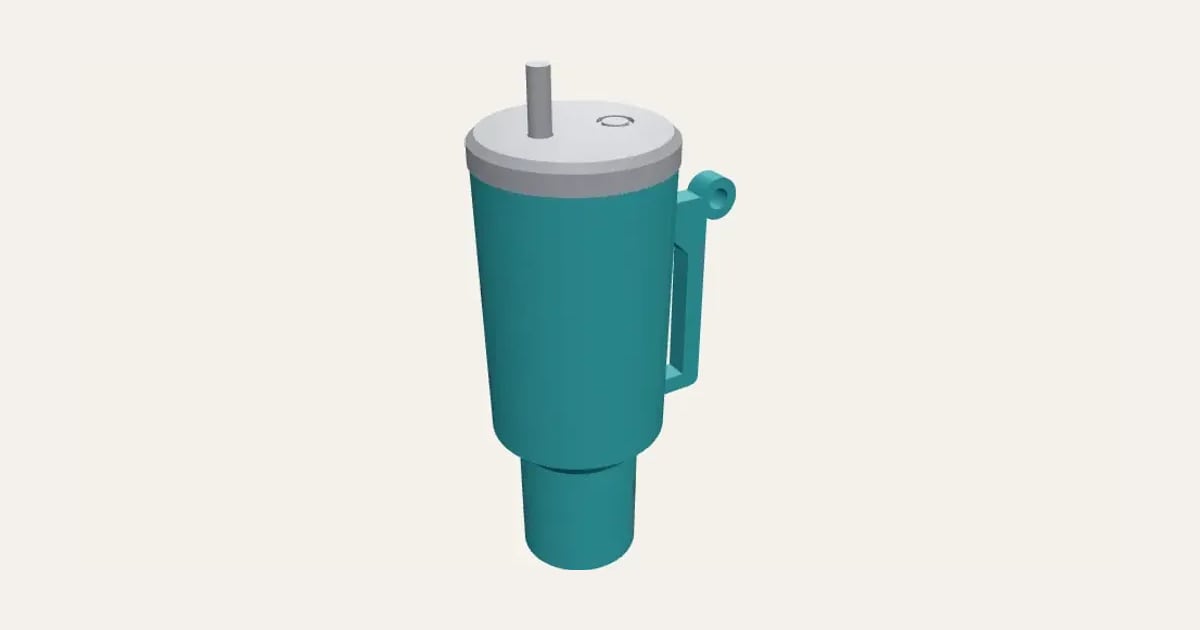 Tumbler Lip Balm Holder: a customisable 3D print, shown at its starting settings