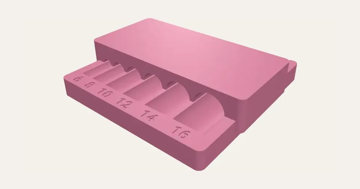 Round Bead Roller: a customisable 3D print, shown at its starting settings