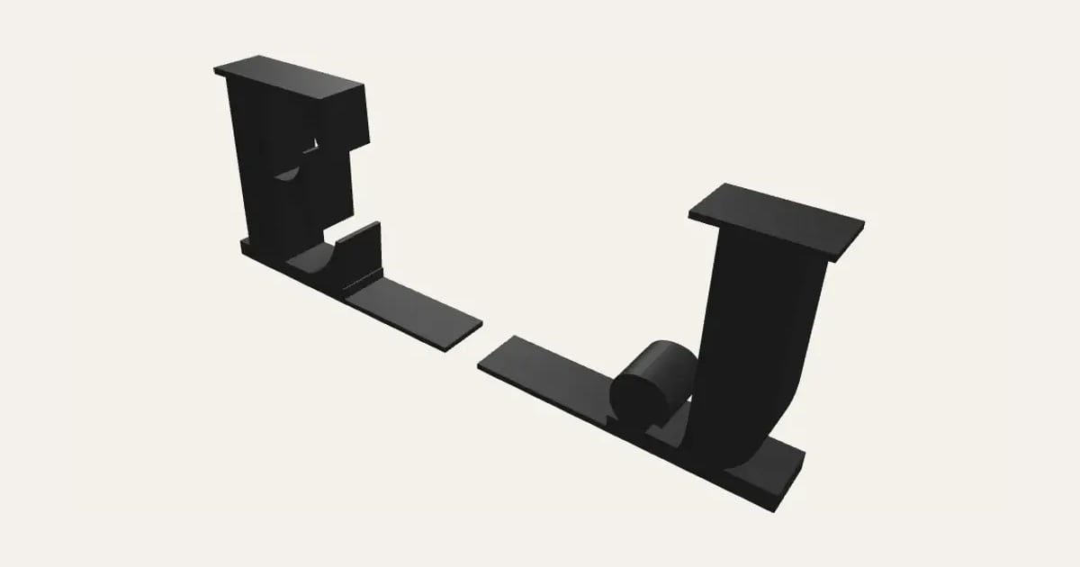 Initial Bookends: a customisable 3D print, shown at its starting settings