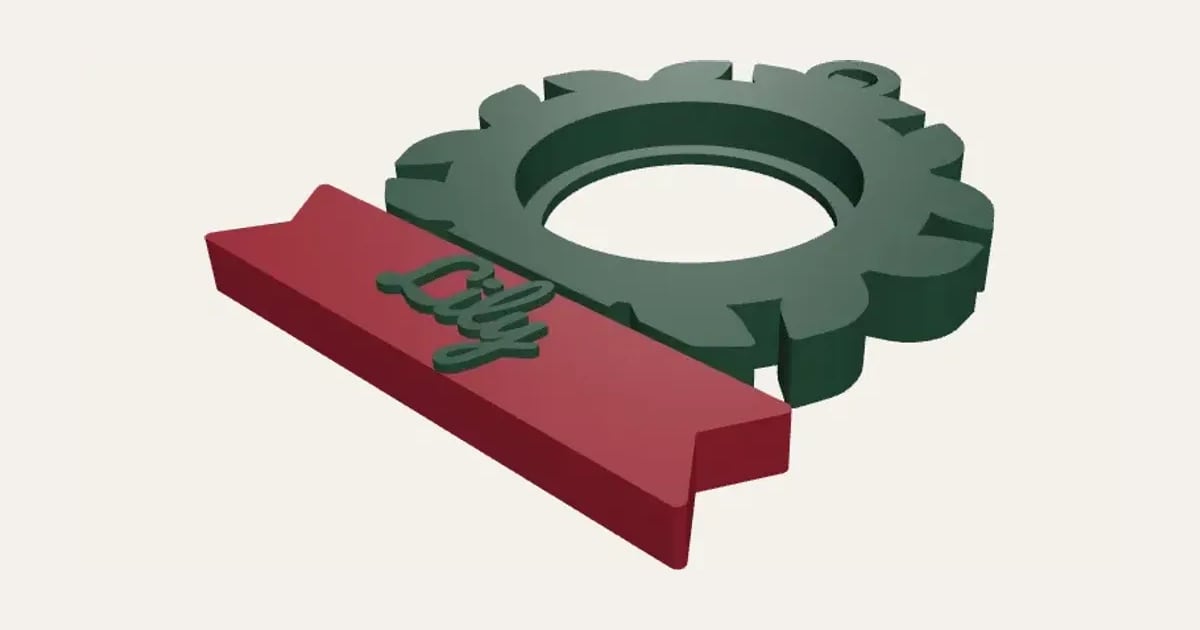 Chocolate Holder Ornament: a customisable 3D print, shown at its starting settings