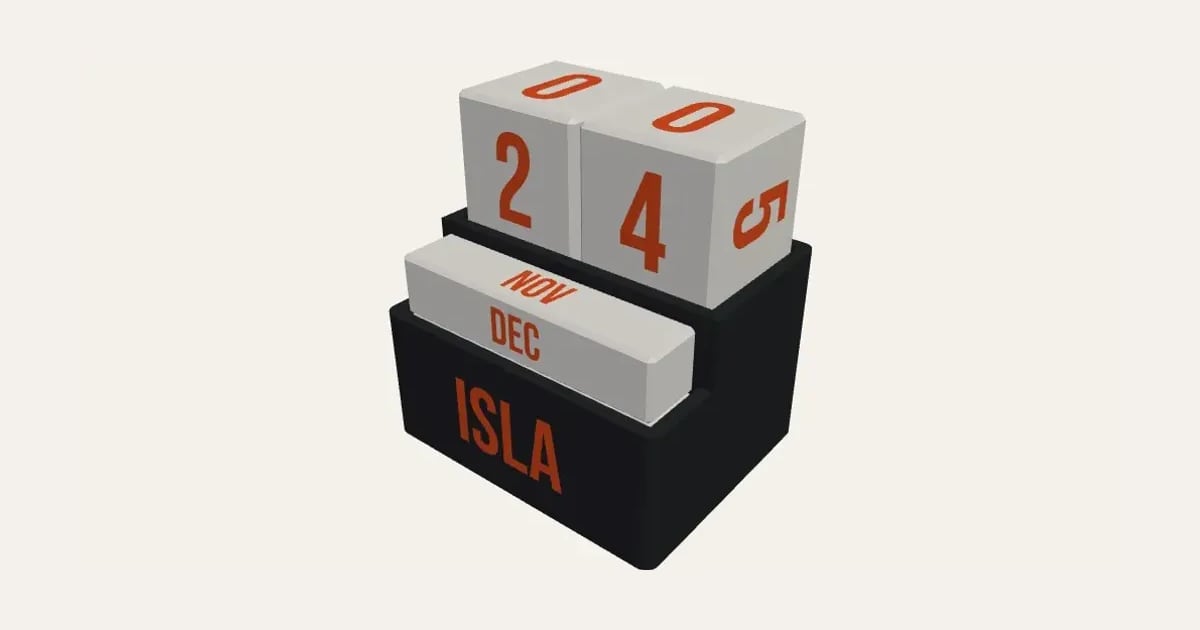 Perpetual Desk Calendar