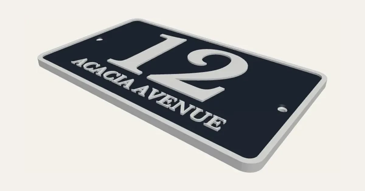 House Number Plaque