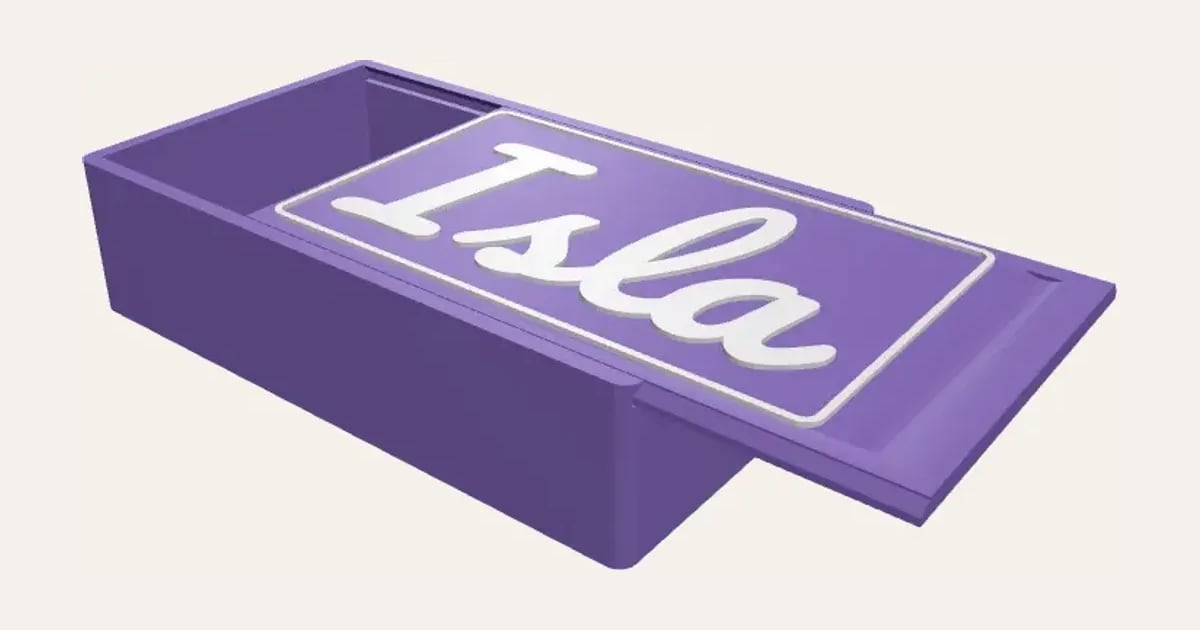 Jewellery Box with Sliding Lid: a customisable 3D print, shown at its starting settings