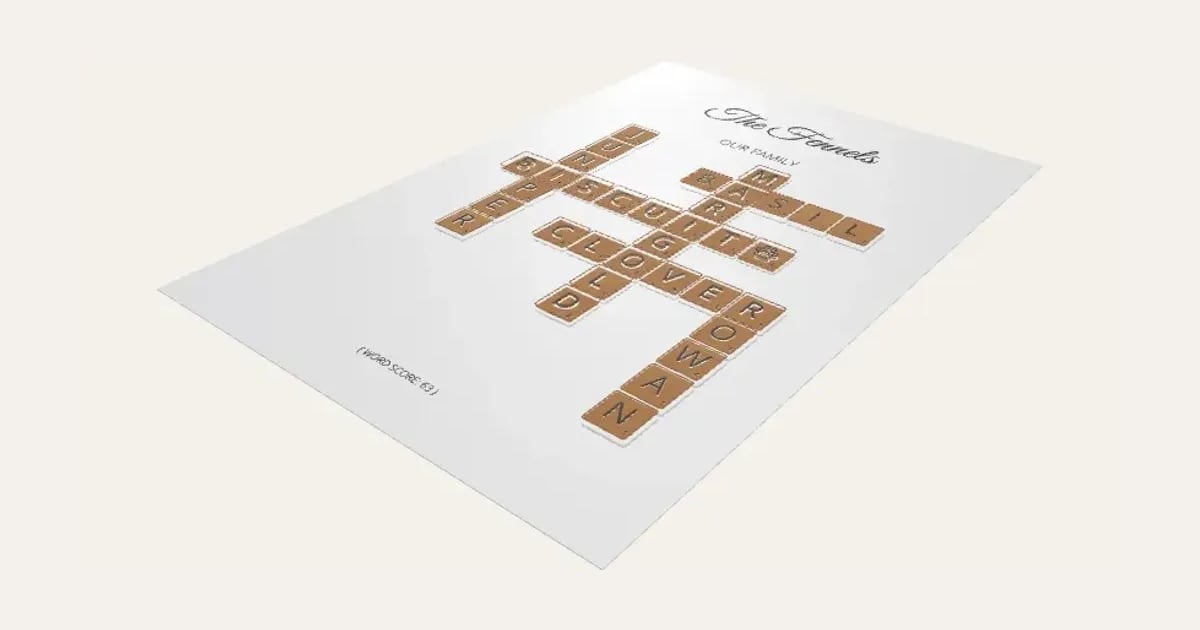 Letter Tile Family Print