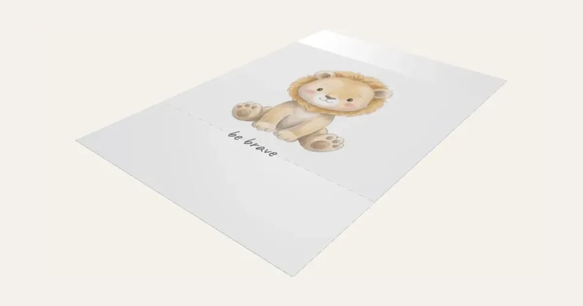 Nursery Animal Print: a customisable printable, shown at its starting settings