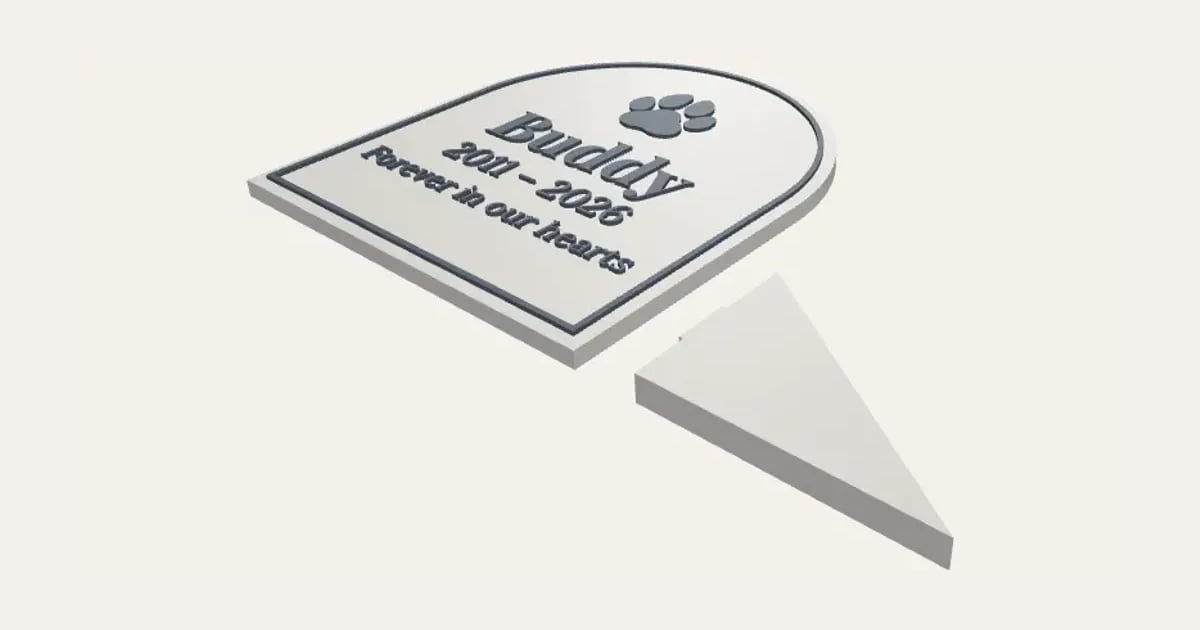 Pet Memorial Plaque
