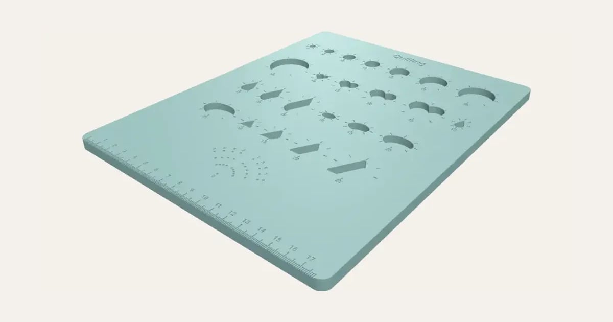 Paper Quilling Board: a customisable 3D print, shown at its starting settings