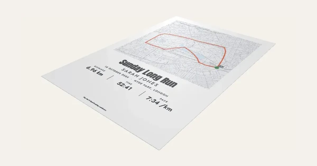 Race Route Print