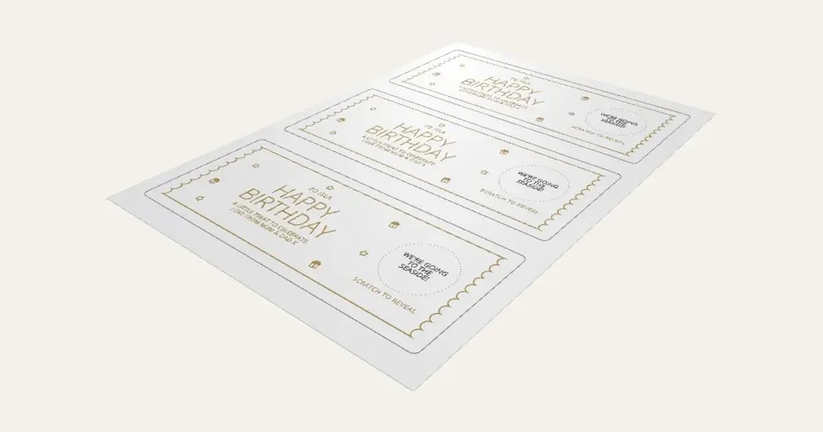 Scratch to Reveal Card