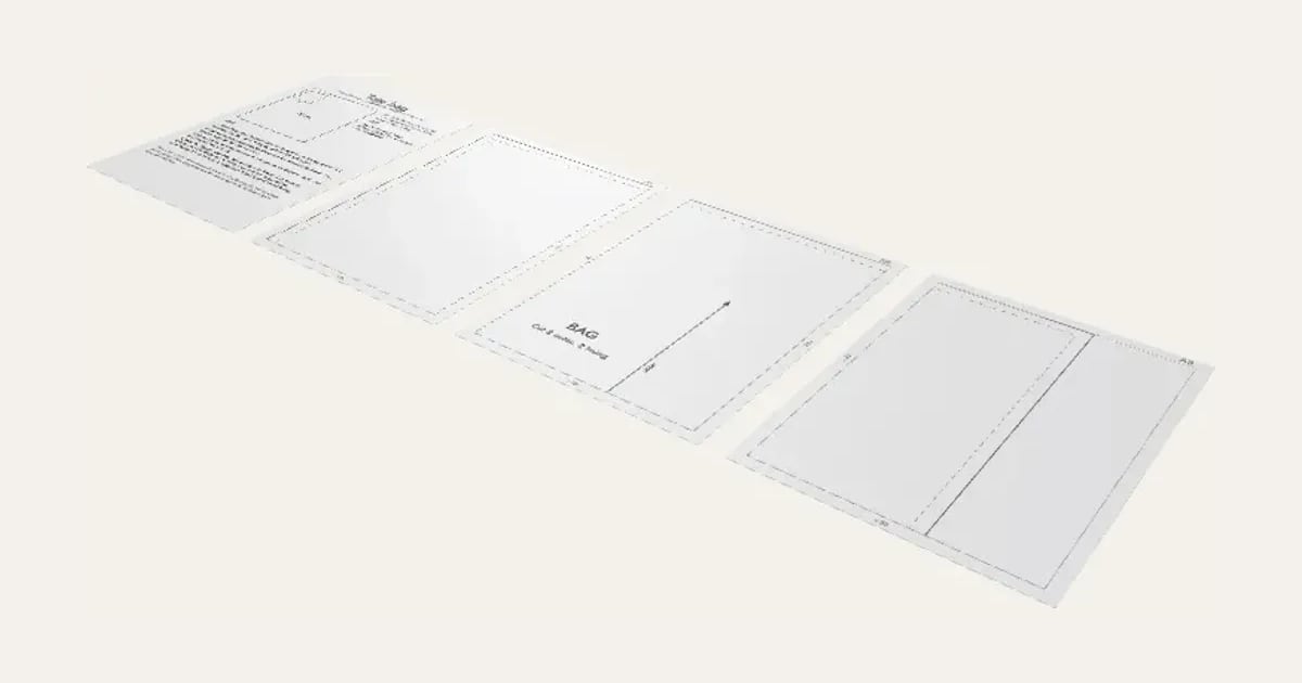 Sewing Patterns: a customisable printable, shown at its starting settings