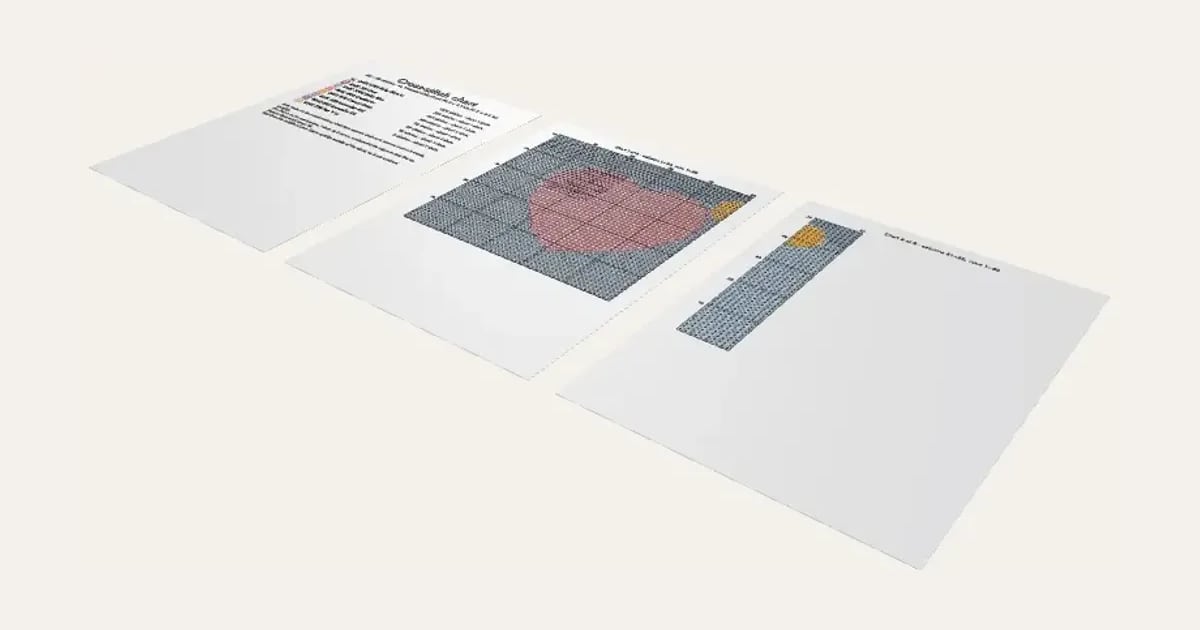 Cross-Stitch, C2C and Knitting Charts: a customisable printable, shown at its starting settings