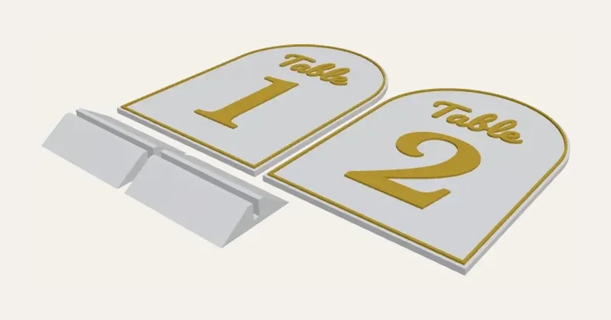 Table Numbers