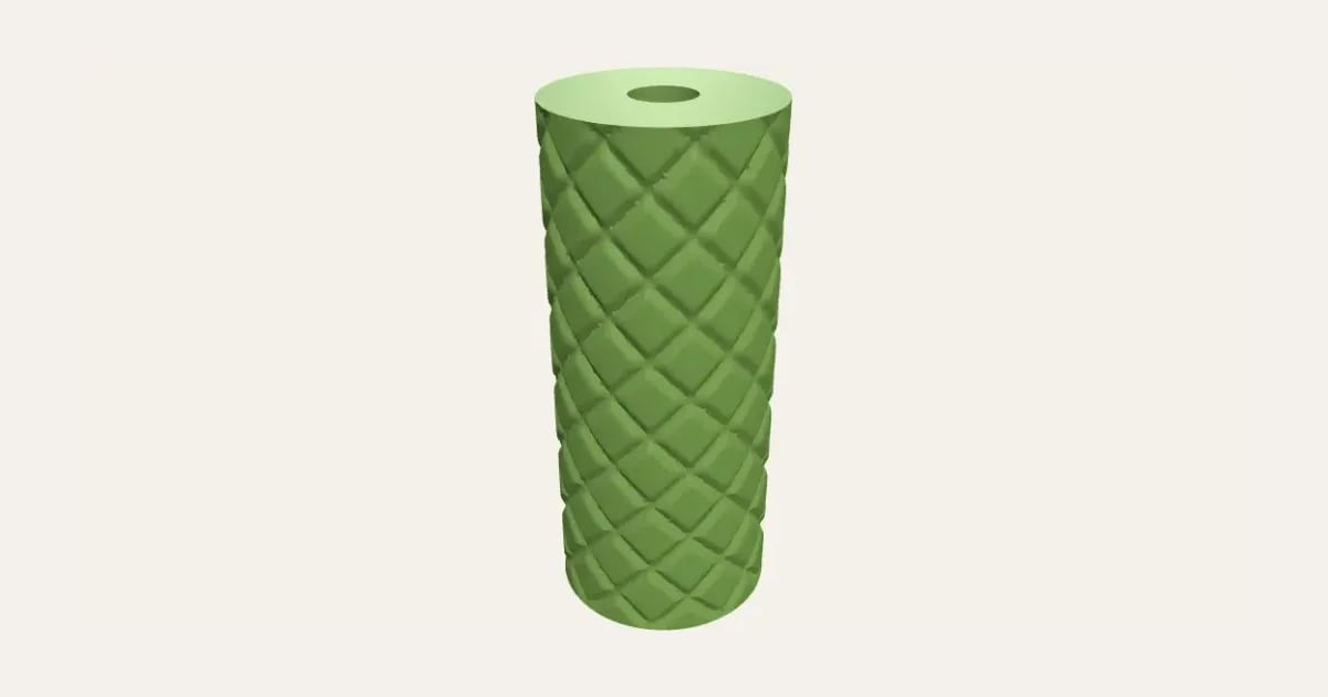 Texture Roller and Mat: a customisable 3D print, shown at its starting settings