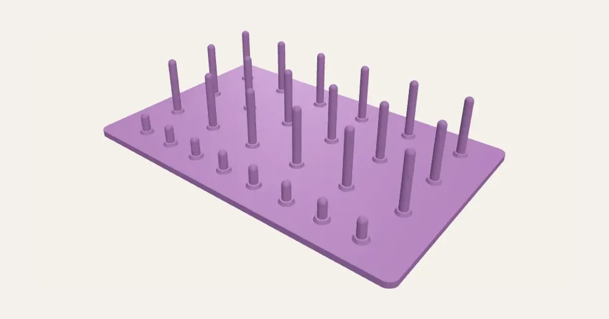 Thread and Bobbin Organiser: a customisable 3D print, shown at its starting settings