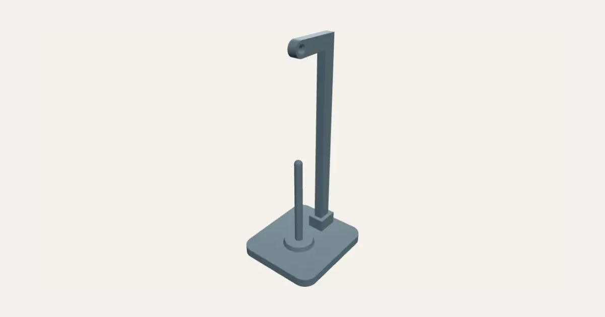 Sewing Machine Thread Stand: a customisable 3D print, shown at its starting settings