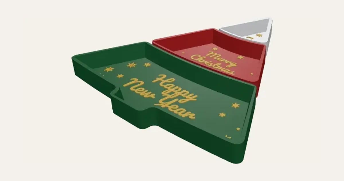 Christmas Tree Snack Tray